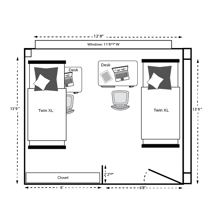 Floor Plan for Brody Neighborhood Live On Michigan