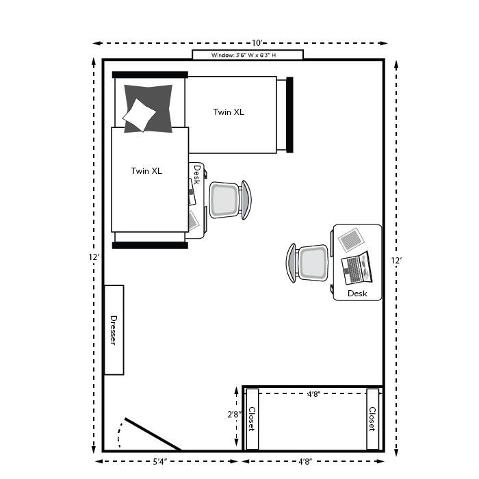 Floor Plan for Mason/Abbot and Snyder/Phillips halls