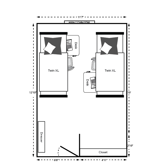 Floor Plan for Shaw Hall Live On Michigan State University