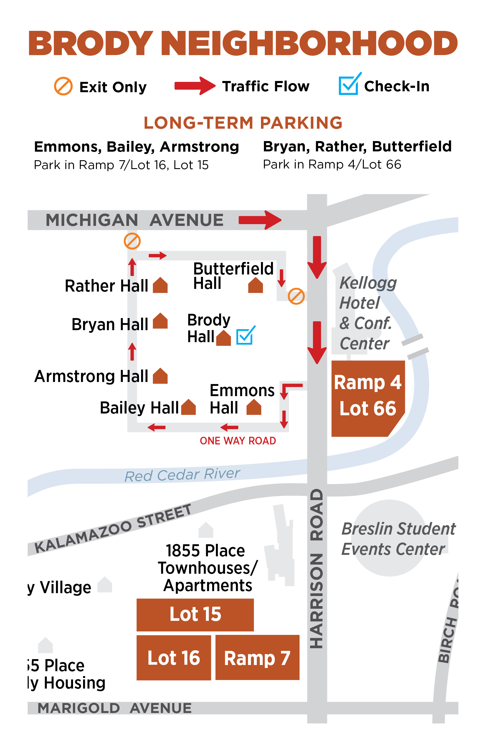 Brody Parking Map