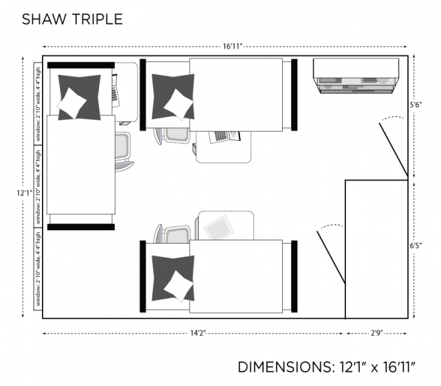 Shaw Triple Room