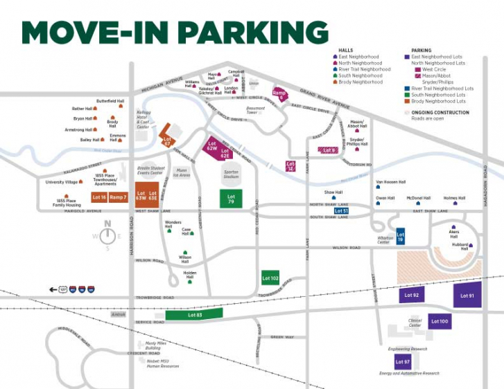 Michigan Stadium Parking Map